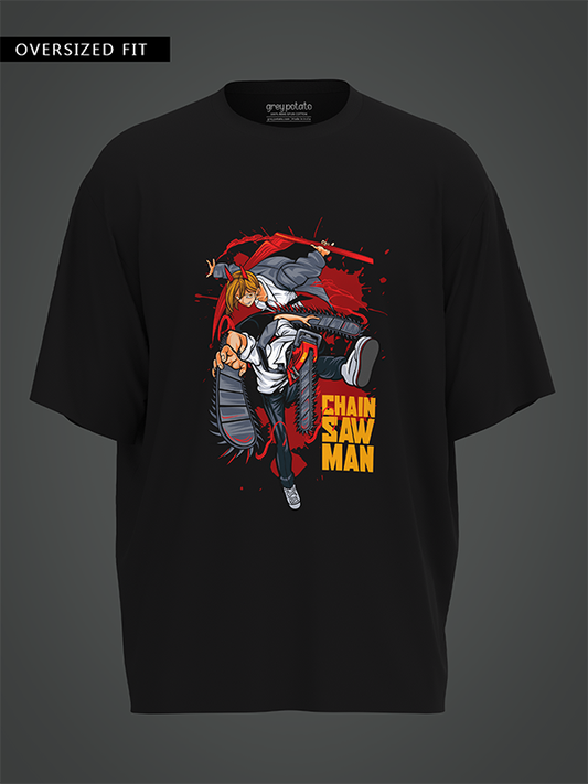 ChainsawMan Stylized - Unisex Oversized Tshirt