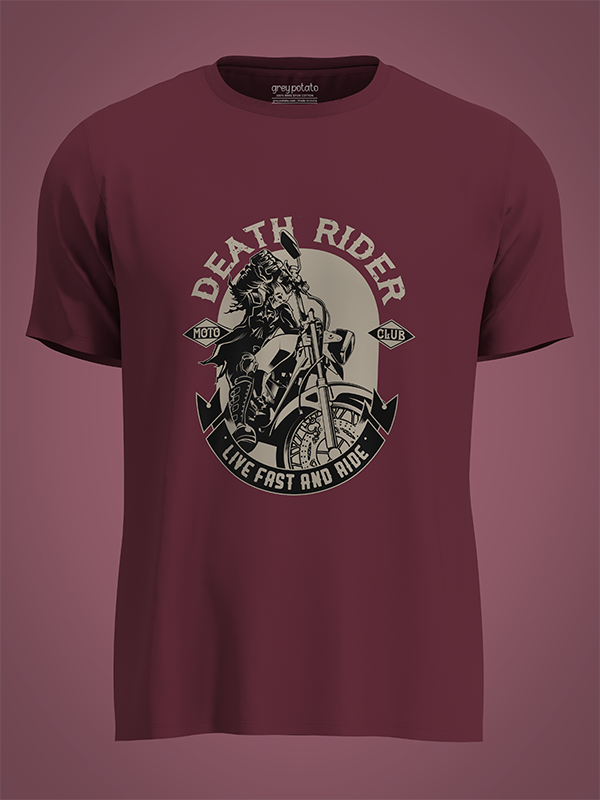 Death Rider, Live Fast and Ride - Unisex T-shirt