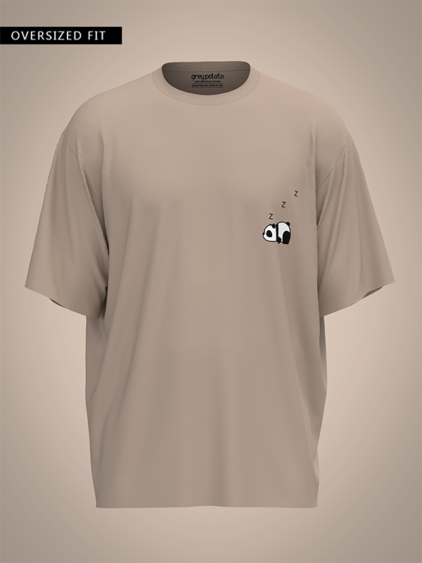 Lazy Panda Minimal  - Unisex OverSized T-shirt
