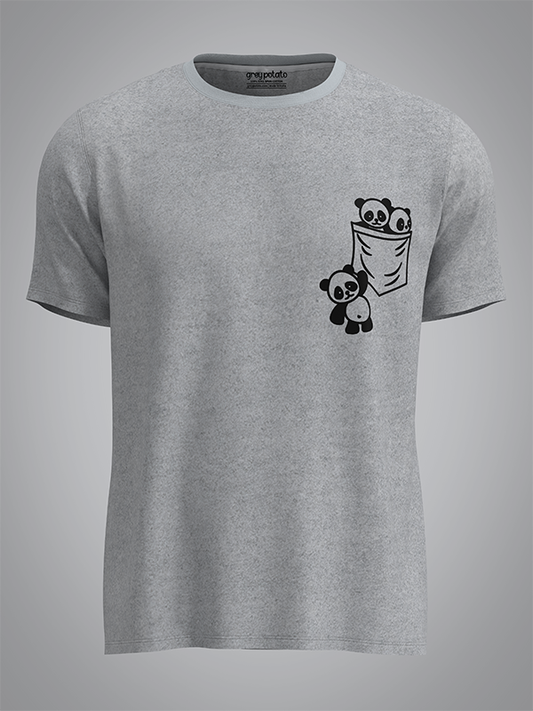 Pandas Pocket - Unisex T-shirt