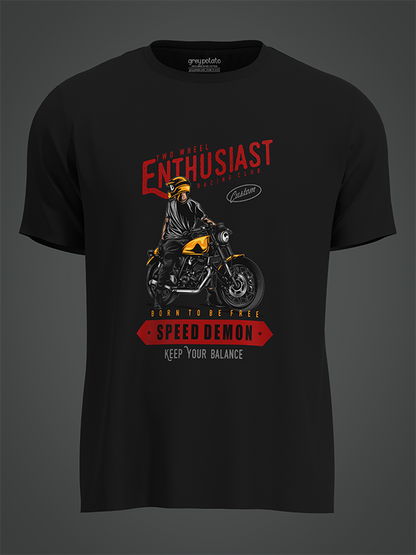 Two Wheel Enthusiast, Speed Demon - Unisex T-shirt